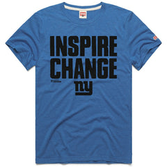 Homage Unisex 2024 Inspire Change Tri-Blend T-Shirt - New York Giants T-shirts