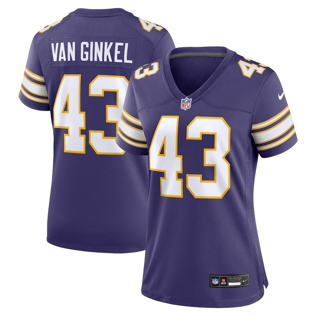 Andrew Van Ginkel  Women's Alternate Game Jersey - Minnesota Vikings Jerseys