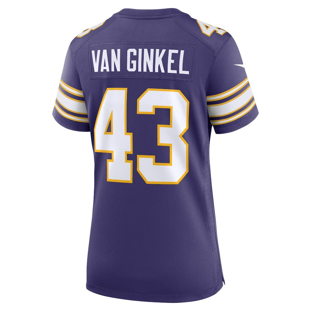 Andrew Van Ginkel  Women's Alternate Game Jersey - Minnesota Vikings Jerseys