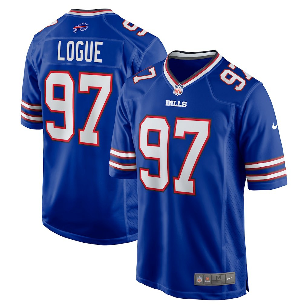 Zion Logue  Team Game Jersey - Buffalo Bills Jerseys
