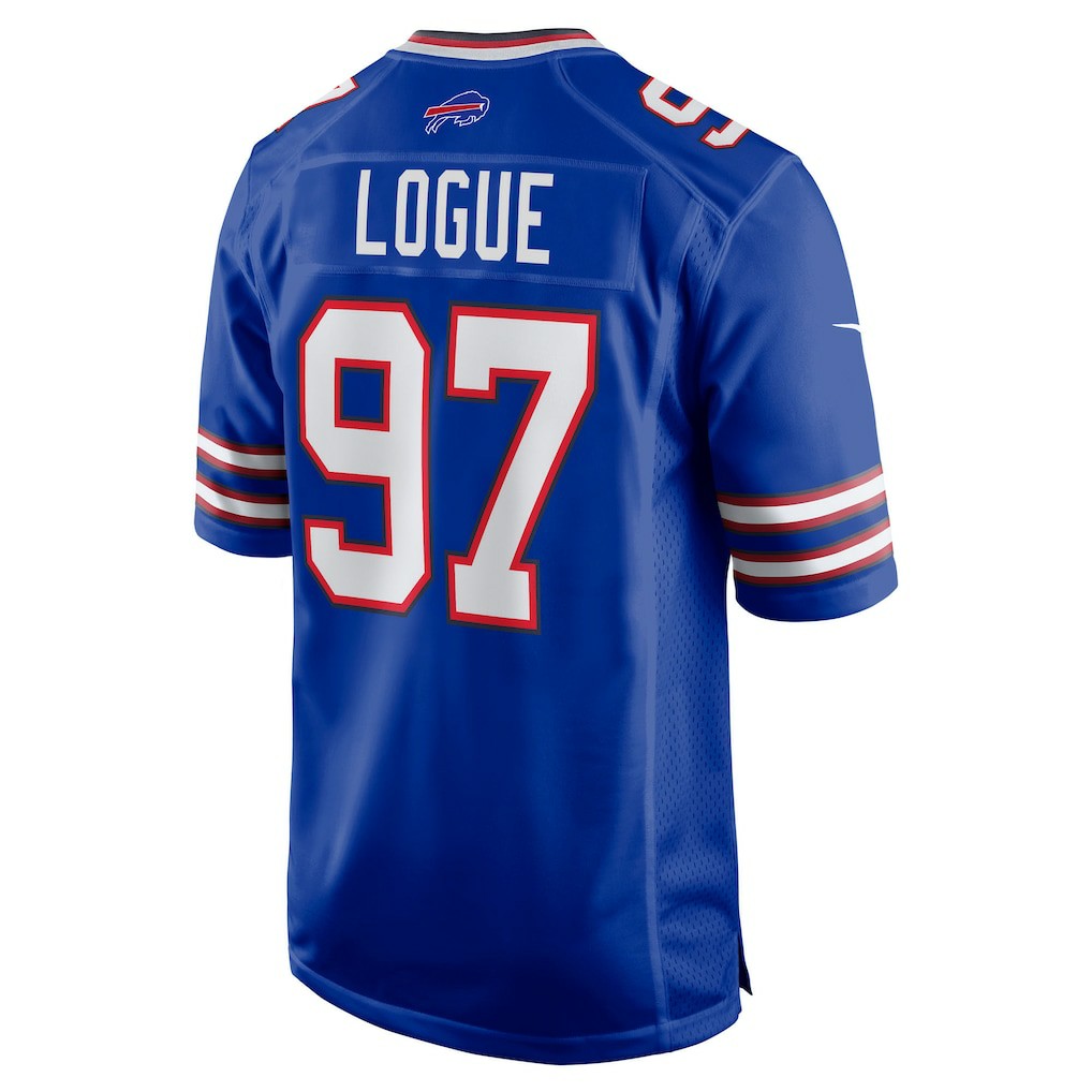 Zion Logue  Team Game Jersey - Buffalo Bills Jerseys