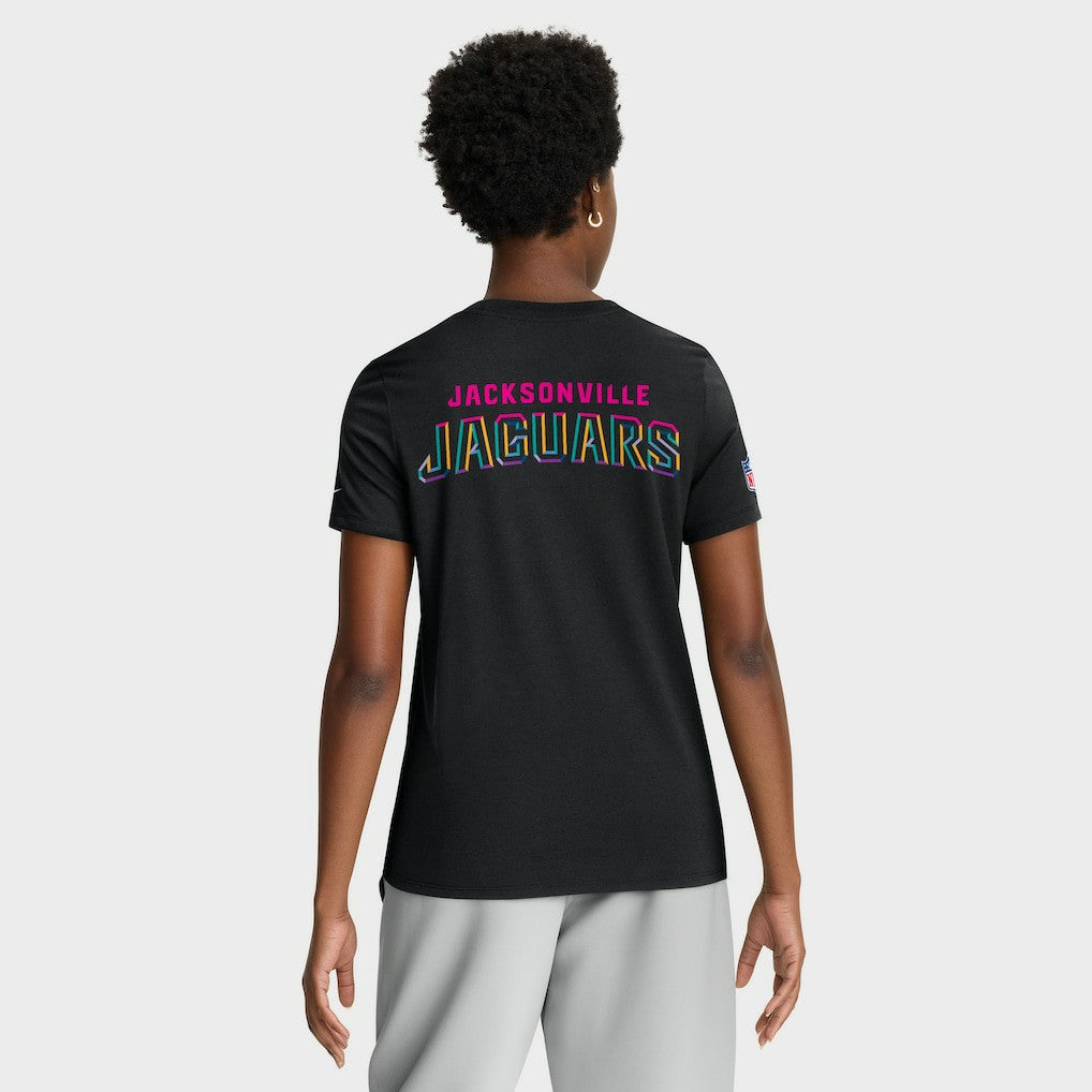 Women's 2025 NFL Crucial Catch Tri-Blend Dri-FIT T-Shirt - Jacksonville Jaguars T-shirts
