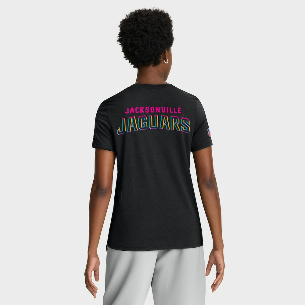 Women's 2025 NFL Crucial Catch Tri-Blend Dri-FIT T-Shirt - Jacksonville Jaguars T-shirts
