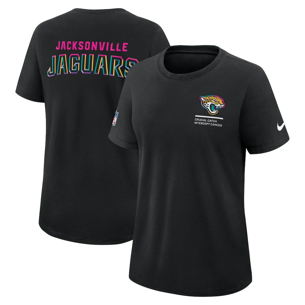 Women's 2025 NFL Crucial Catch Tri-Blend Dri-FIT T-Shirt - Jacksonville Jaguars T-shirts
