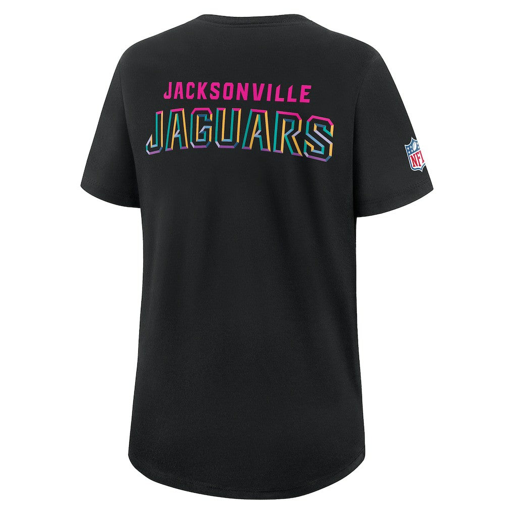 Women's 2025 NFL Crucial Catch Tri-Blend Dri-FIT T-Shirt - Jacksonville Jaguars T-shirts