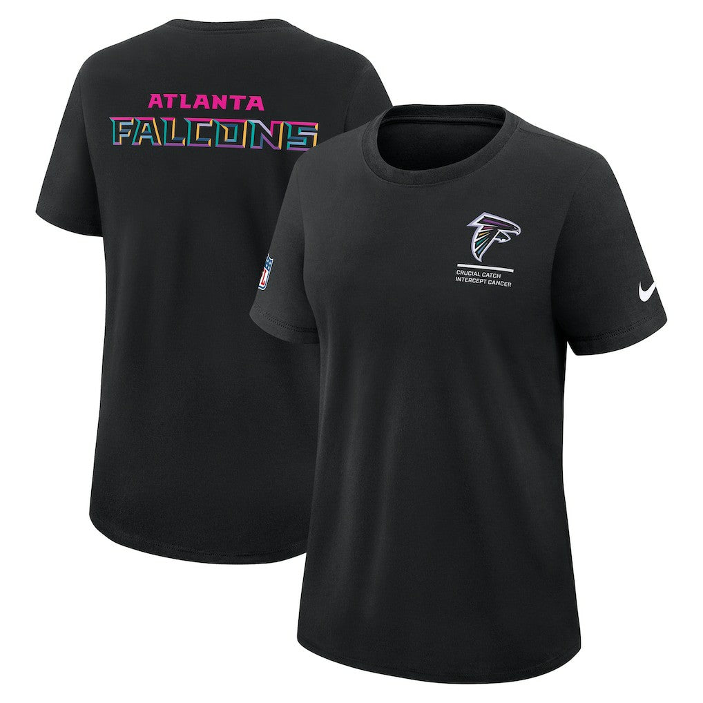 Women's 2025 NFL Crucial Catch Tri-Blend Dri-FIT T-Shirt - Atlanta Falcons T-shirts