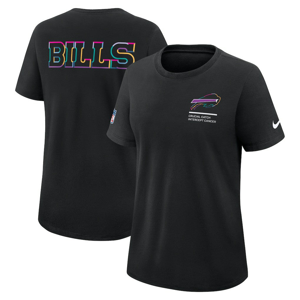 Women's 2025 NFL Crucial Catch Tri-Blend Dri-FIT T-Shirt - Buffalo Bills T-shirts
