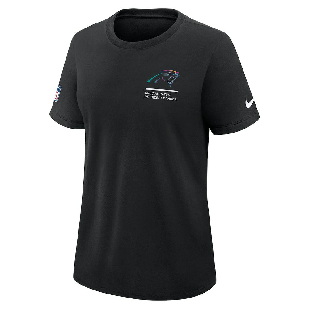 Women's 2025 NFL Crucial Catch Tri-Blend Dri-FIT T-Shirt - Carolina Panthers T-shirts