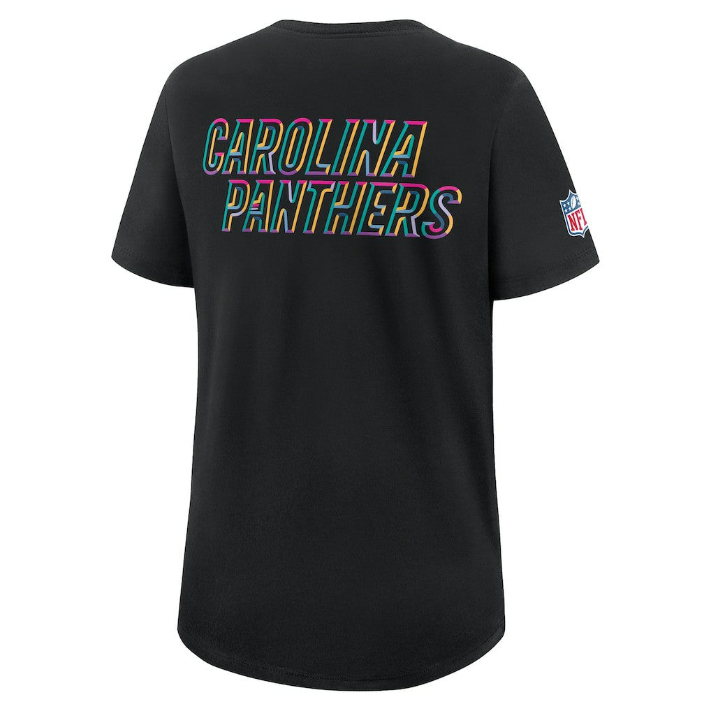 Women's 2025 NFL Crucial Catch Tri-Blend Dri-FIT T-Shirt - Carolina Panthers T-shirts