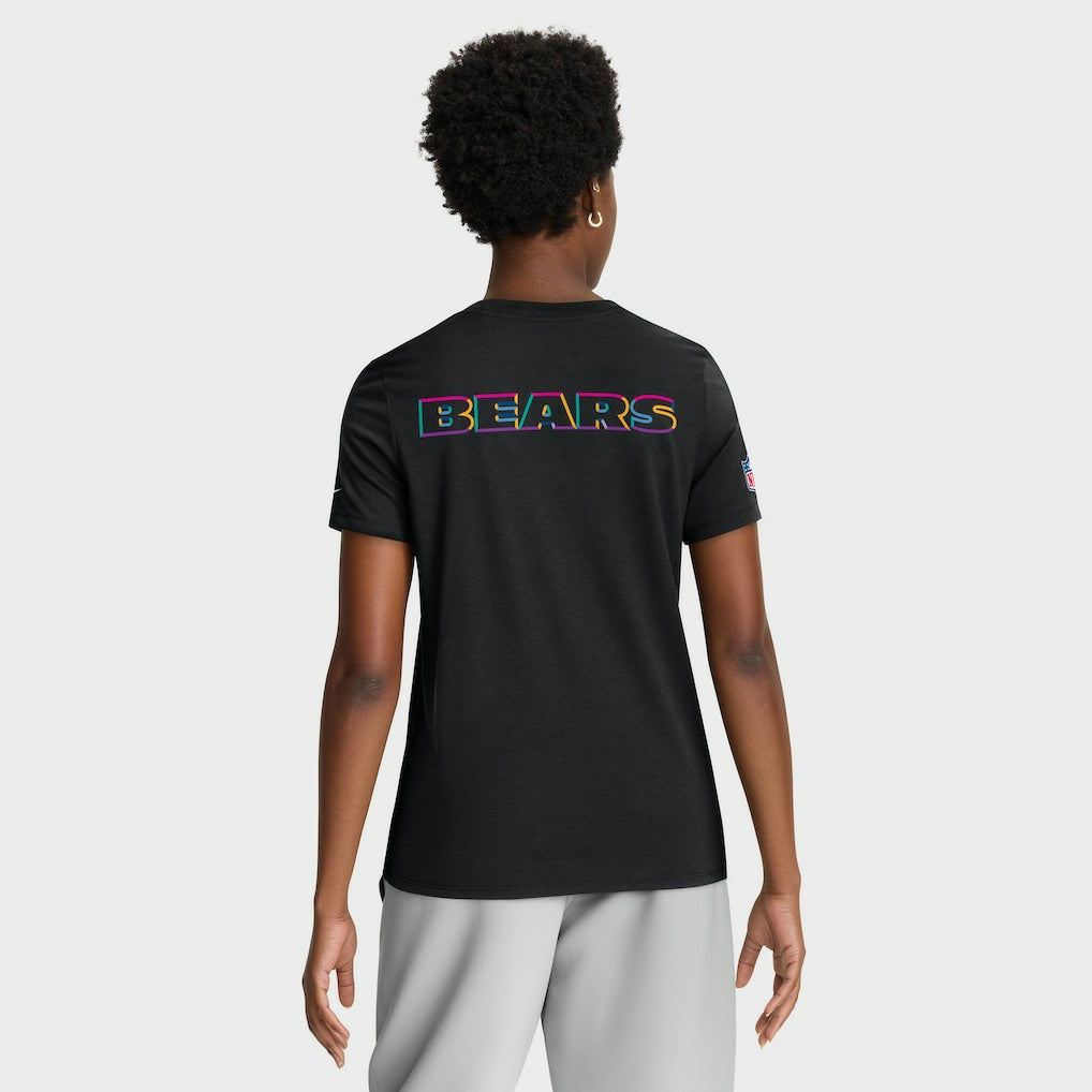 Women's 2025 NFL Crucial Catch Tri-Blend Dri-FIT T-Shirt - Chicago Bears T-shirts