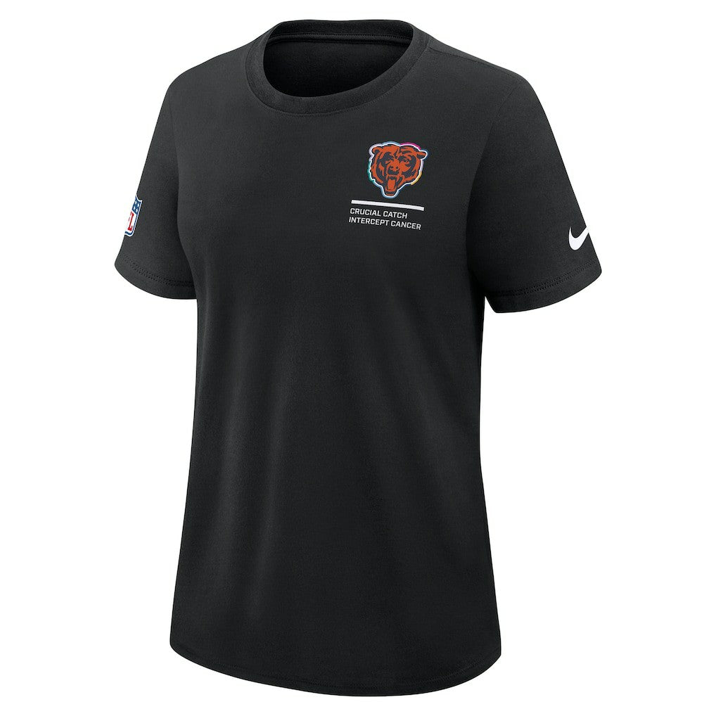 Women's 2025 NFL Crucial Catch Tri-Blend Dri-FIT T-Shirt - Chicago Bears T-shirts