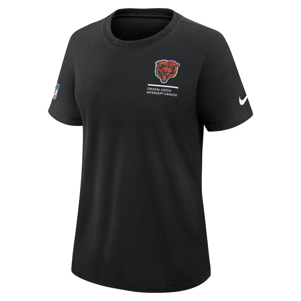 Women's 2025 NFL Crucial Catch Tri-Blend Dri-FIT T-Shirt - Chicago Bears T-shirts