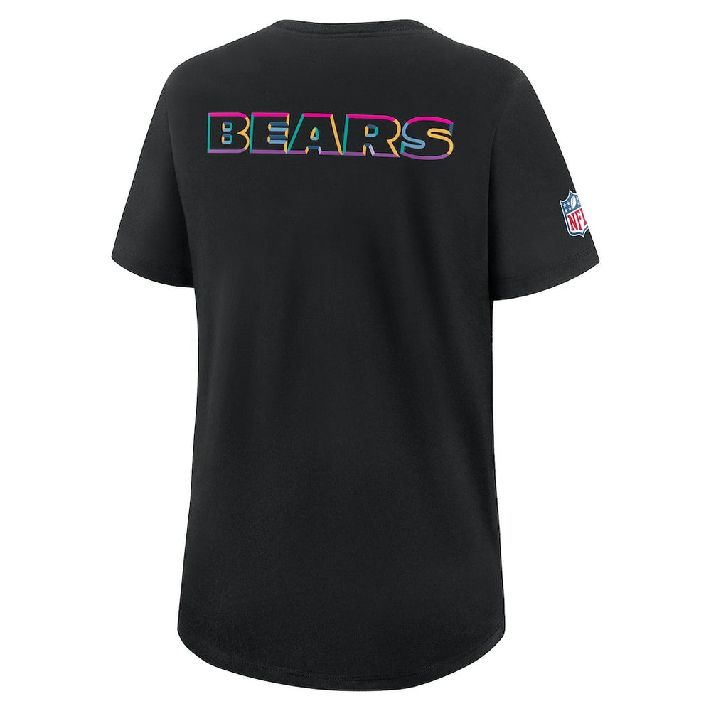 Women's 2025 NFL Crucial Catch Tri-Blend Dri-FIT T-Shirt - Chicago Bears T-shirts