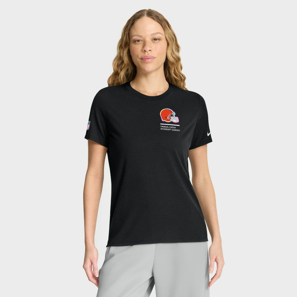 Women's 2025 NFL Crucial Catch Tri-Blend Dri-FIT T-Shirt - Cleveland Browns T-shirts