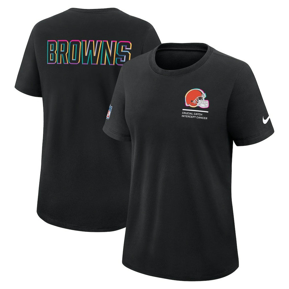 Women's 2025 NFL Crucial Catch Tri-Blend Dri-FIT T-Shirt - Cleveland Browns T-shirts