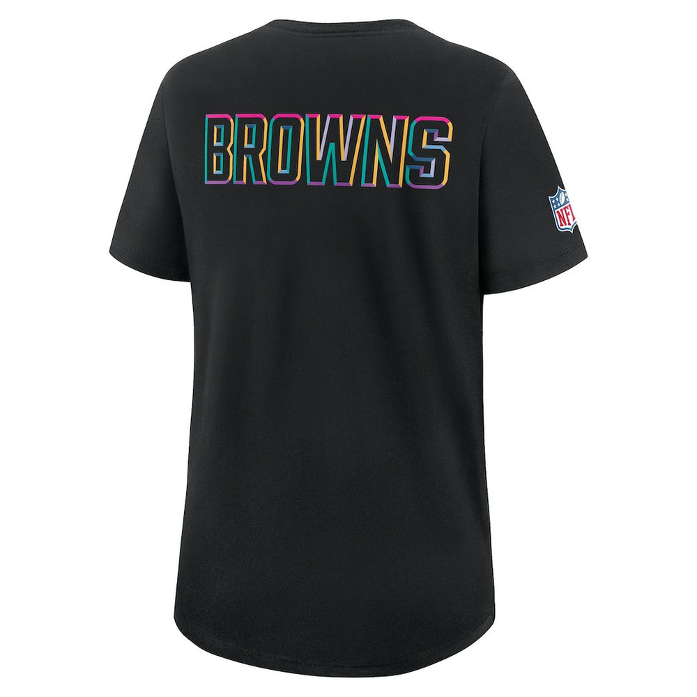 Women's 2025 NFL Crucial Catch Tri-Blend Dri-FIT T-Shirt - Cleveland Browns T-shirts