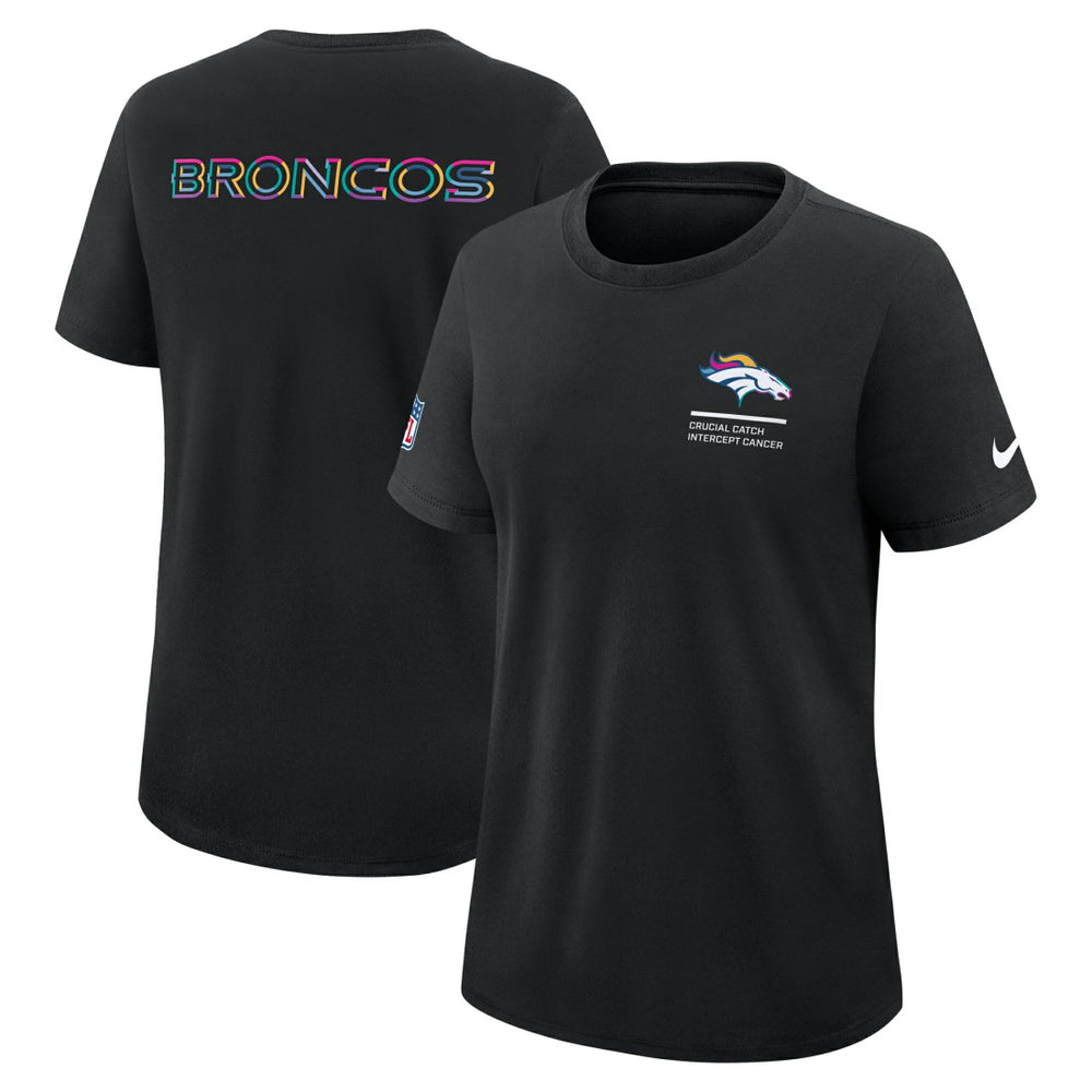 Women's 2025 NFL Crucial Catch Tri-Blend Dri-FIT T-Shirt - Denver Broncos T-shirts