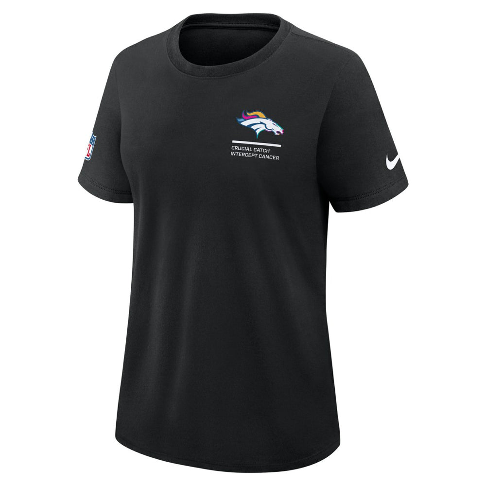 Women's 2025 NFL Crucial Catch Tri-Blend Dri-FIT T-Shirt - Denver Broncos T-shirts