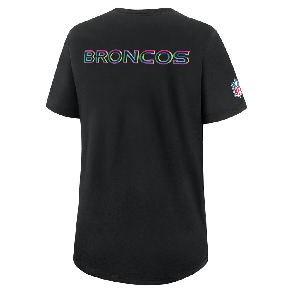 Women's 2025 NFL Crucial Catch Tri-Blend Dri-FIT T-Shirt - Denver Broncos T-shirts