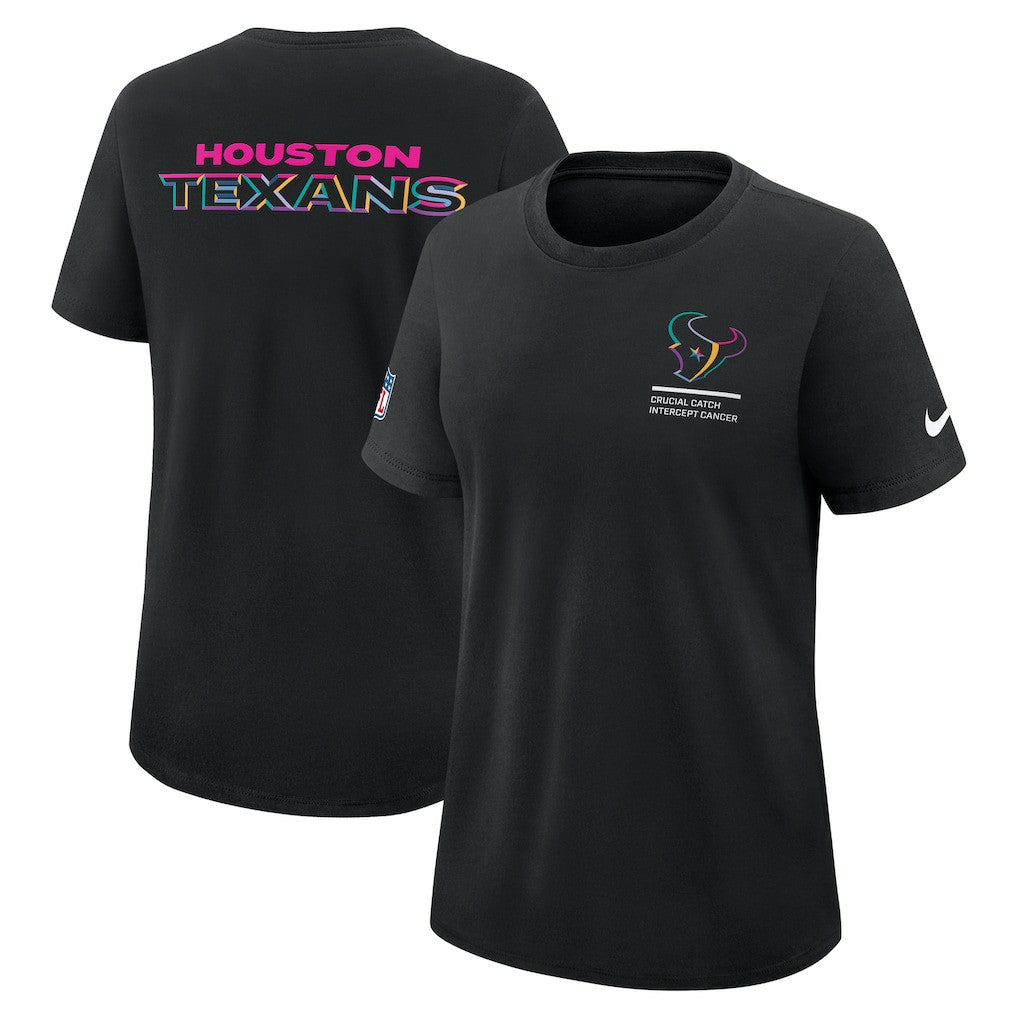 Women's 2025 NFL Crucial Catch Tri-Blend Dri-FIT T-Shirt - Houston Texans T-shirts