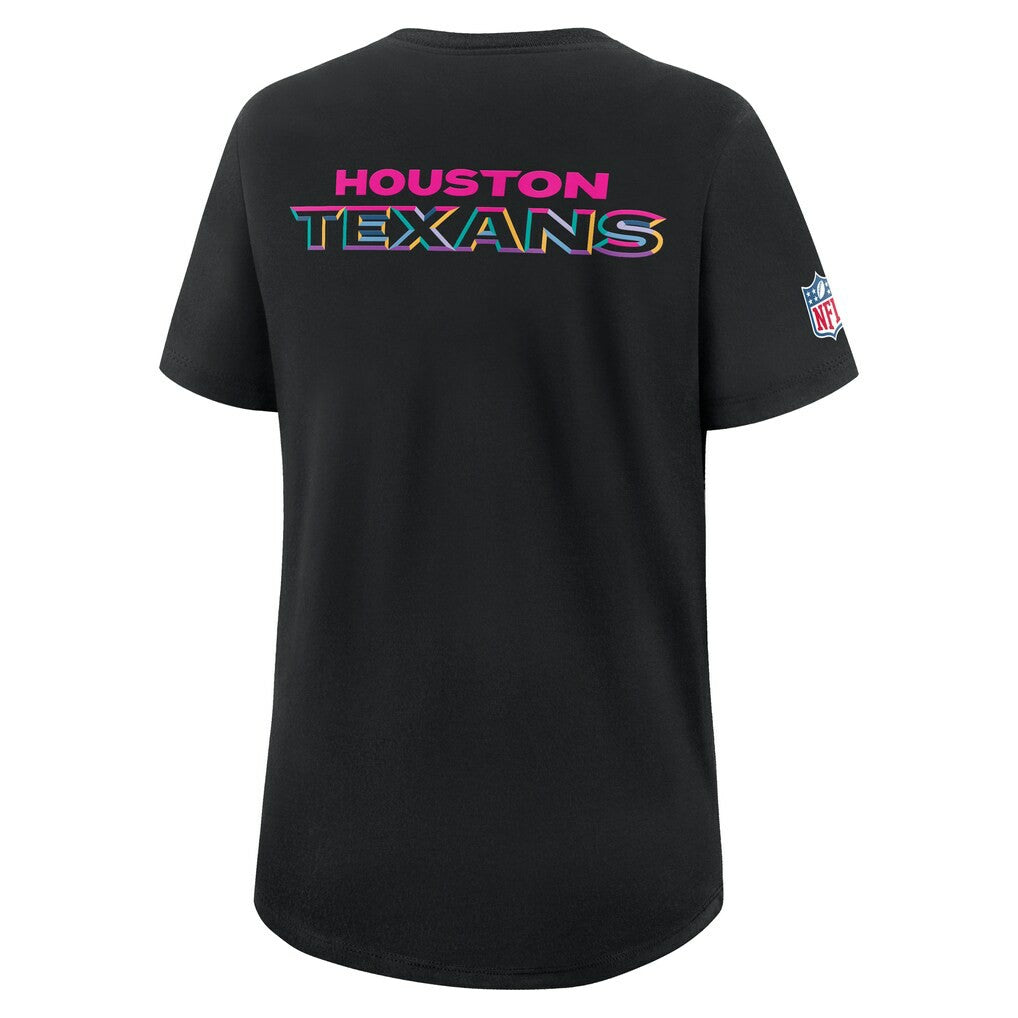 Women's 2025 NFL Crucial Catch Tri-Blend Dri-FIT T-Shirt - Houston Texans T-shirts