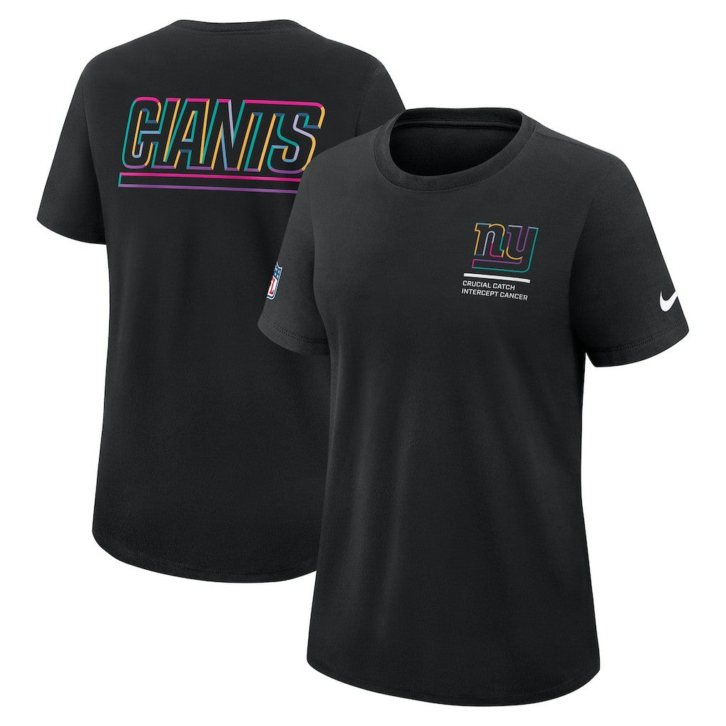 Women's 2025 NFL Crucial Catch Tri-Blend Dri-FIT T-Shirt - New York Giants T-shirts
