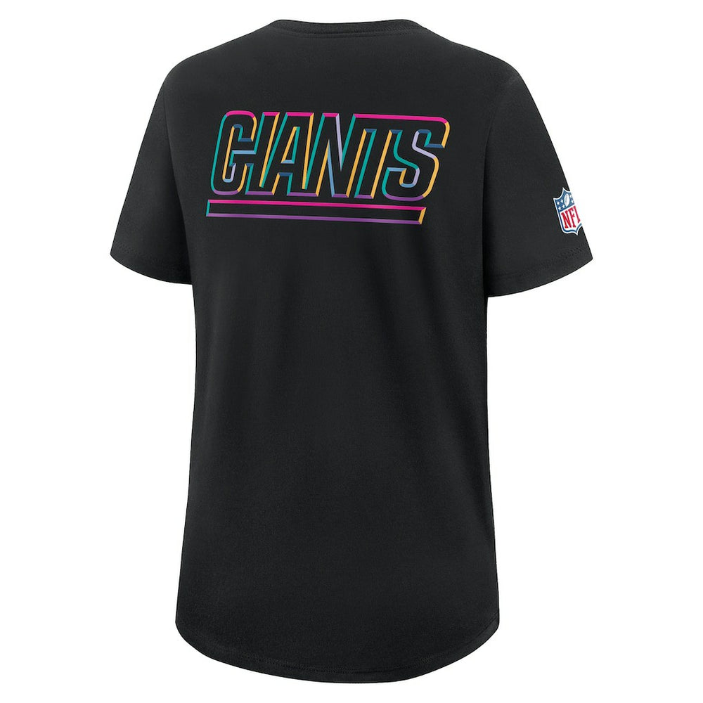 Women's 2025 NFL Crucial Catch Tri-Blend Dri-FIT T-Shirt - New York Giants T-shirts