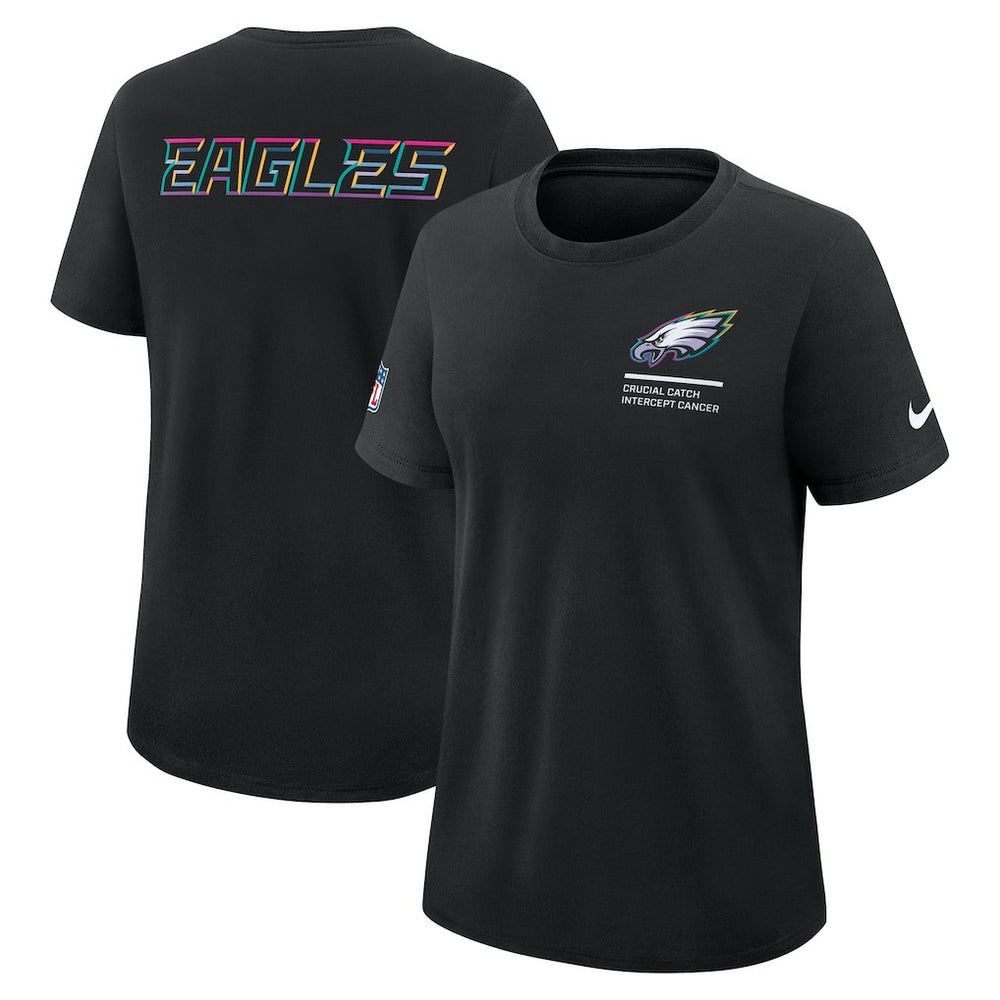 Women's 2025 NFL Crucial Catch Tri-Blend Dri-FIT T-Shirt - Philadelphia Eagles T-shirts