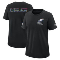 Women's 2025 NFL Crucial Catch Tri-Blend Dri-FIT T-Shirt - Philadelphia Eagles T-shirts