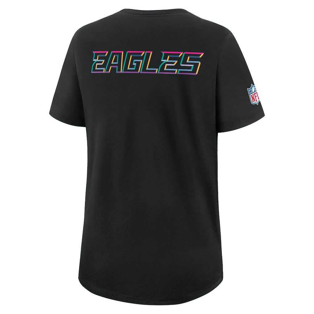 Women's 2025 NFL Crucial Catch Tri-Blend Dri-FIT T-Shirt - Philadelphia Eagles T-shirts