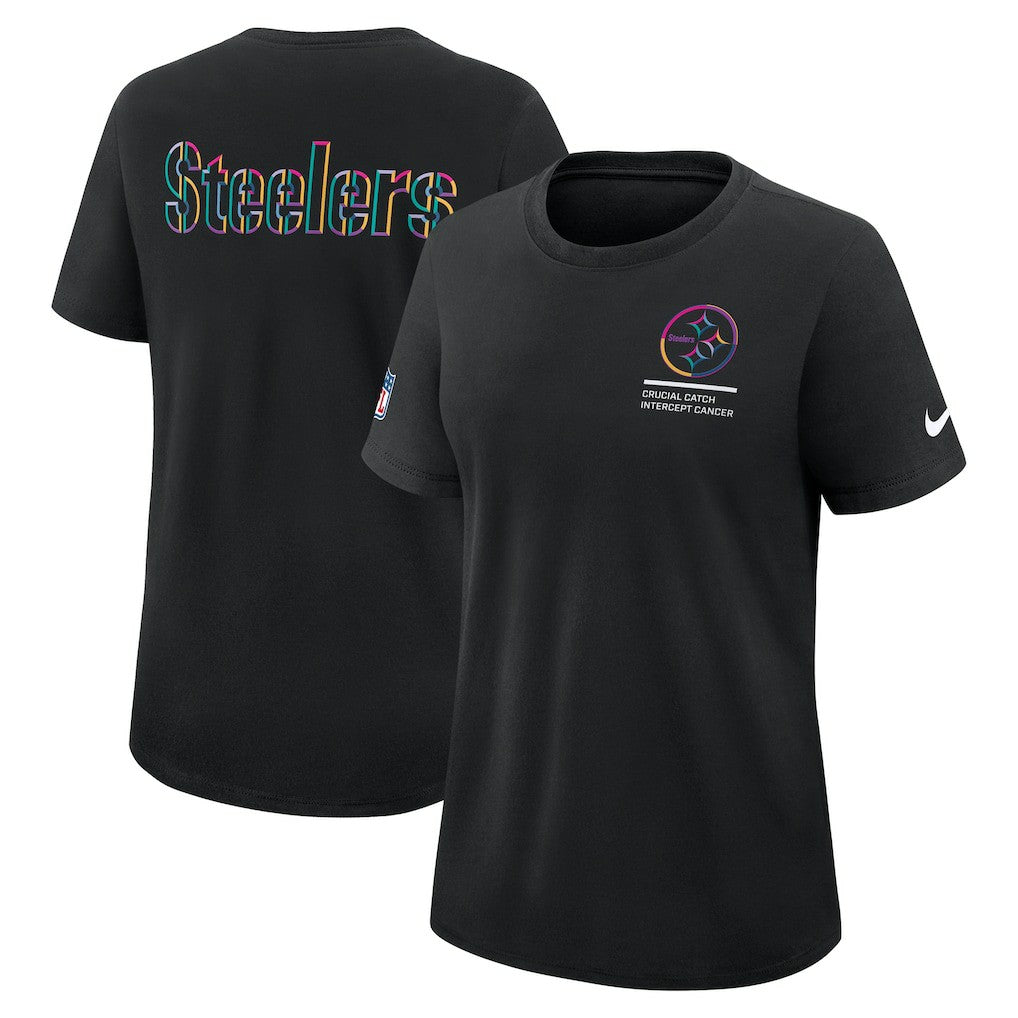 Women's 2025 NFL Crucial Catch Tri-Blend Dri-FIT T-Shirt - Pittsburgh Steelers T-shirts