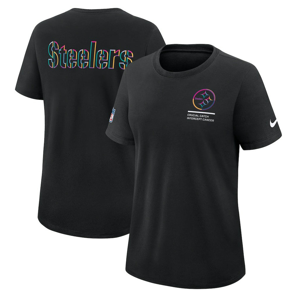 Women's 2025 NFL Crucial Catch Tri-Blend Dri-FIT T-Shirt - Pittsburgh Steelers T-shirts