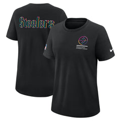 Women's 2025 NFL Crucial Catch Tri-Blend Dri-FIT T-Shirt - Pittsburgh Steelers T-shirts
