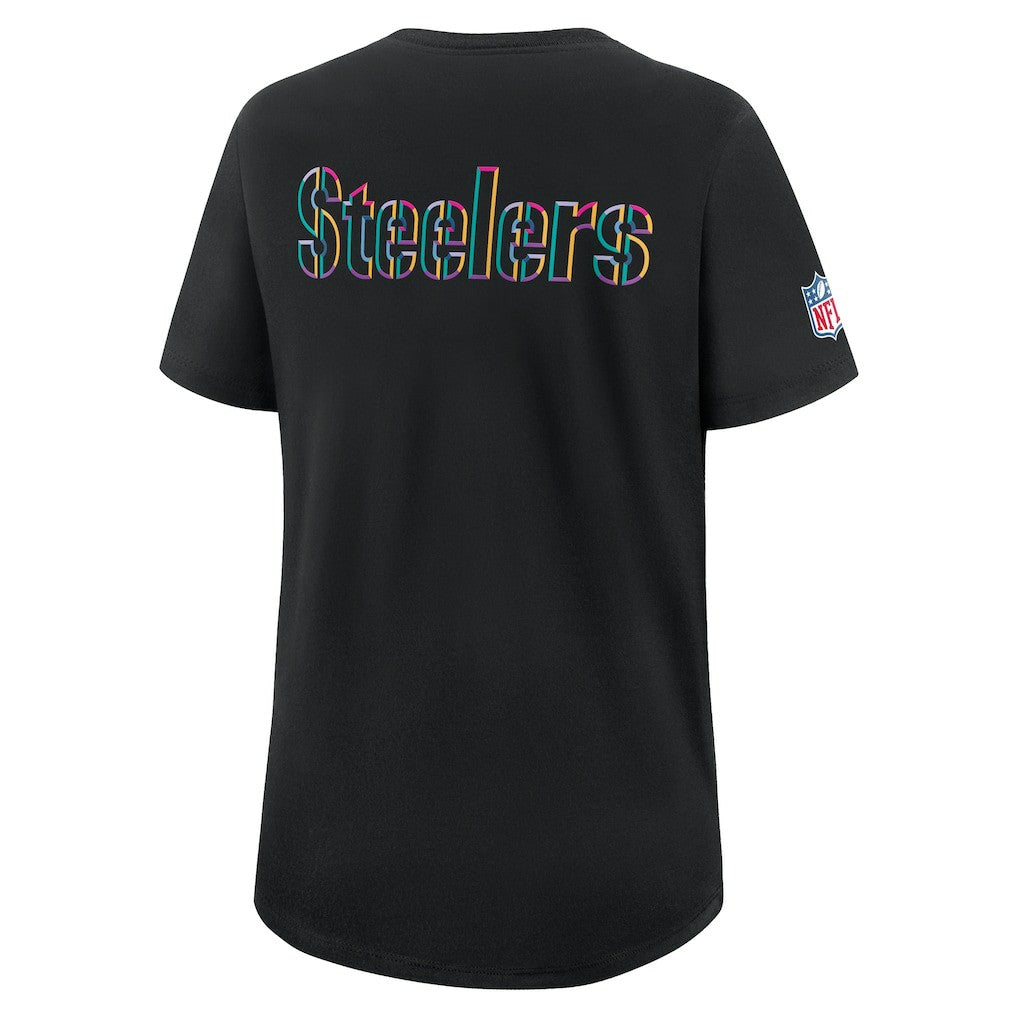 Women's 2025 NFL Crucial Catch Tri-Blend Dri-FIT T-Shirt - Pittsburgh Steelers T-shirts