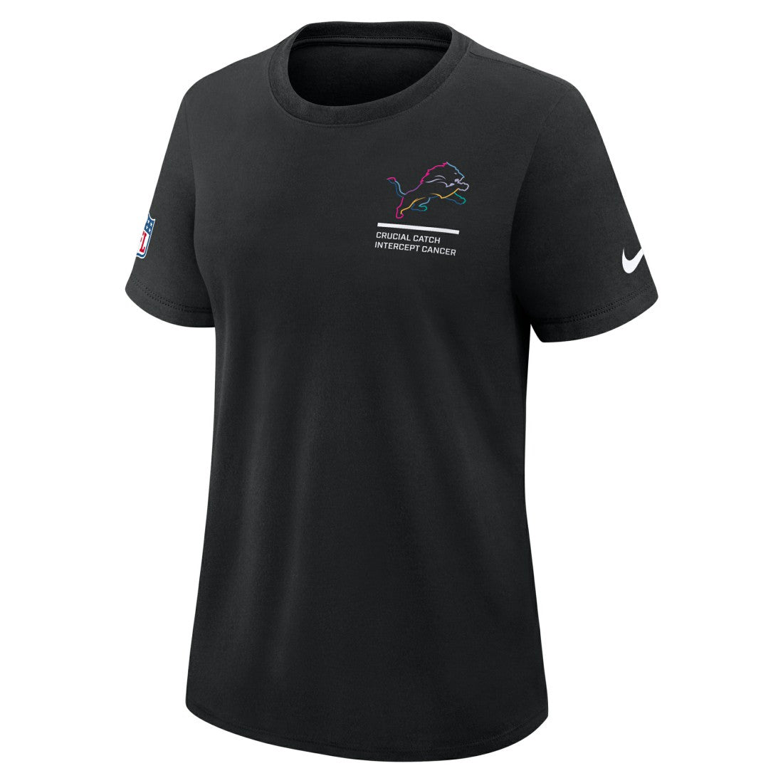 Women's 2025 NFL Crucial Catch Tri-Blend Dri-FIT T-Shirt - Detroit Lions T-shirts