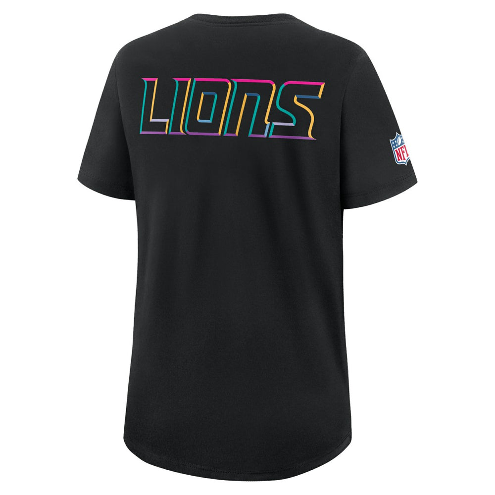 Women's 2025 NFL Crucial Catch Tri-Blend Dri-FIT T-Shirt - Detroit Lions T-shirts