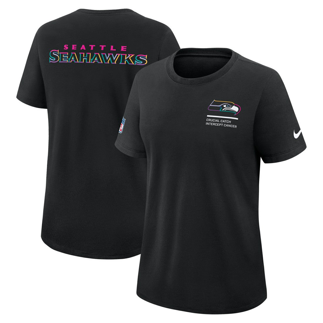 Women's 2025 NFL Crucial Catch Tri-Blend Dri-FIT T-Shirt - Seattle Seahawks T-shirts