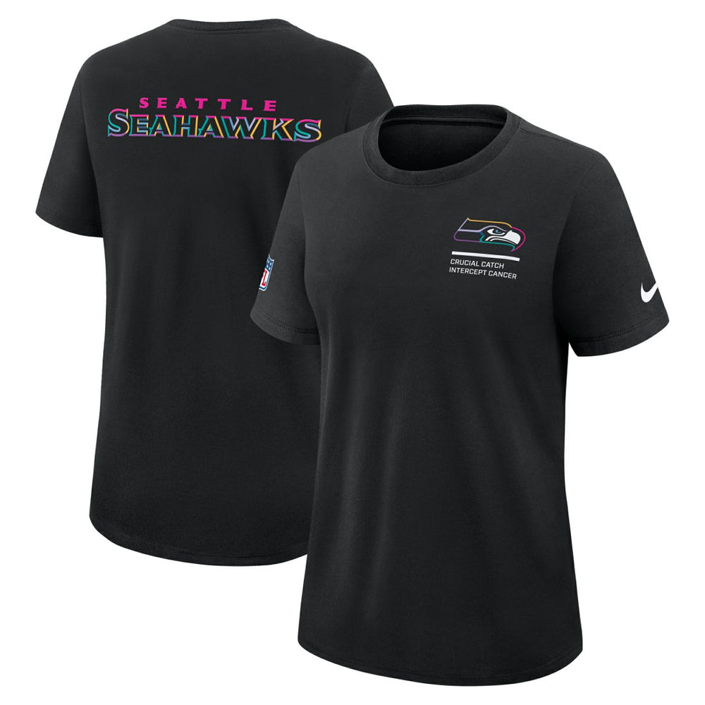 Women's 2025 NFL Crucial Catch Tri-Blend Dri-FIT T-Shirt - Seattle Seahawks T-shirts