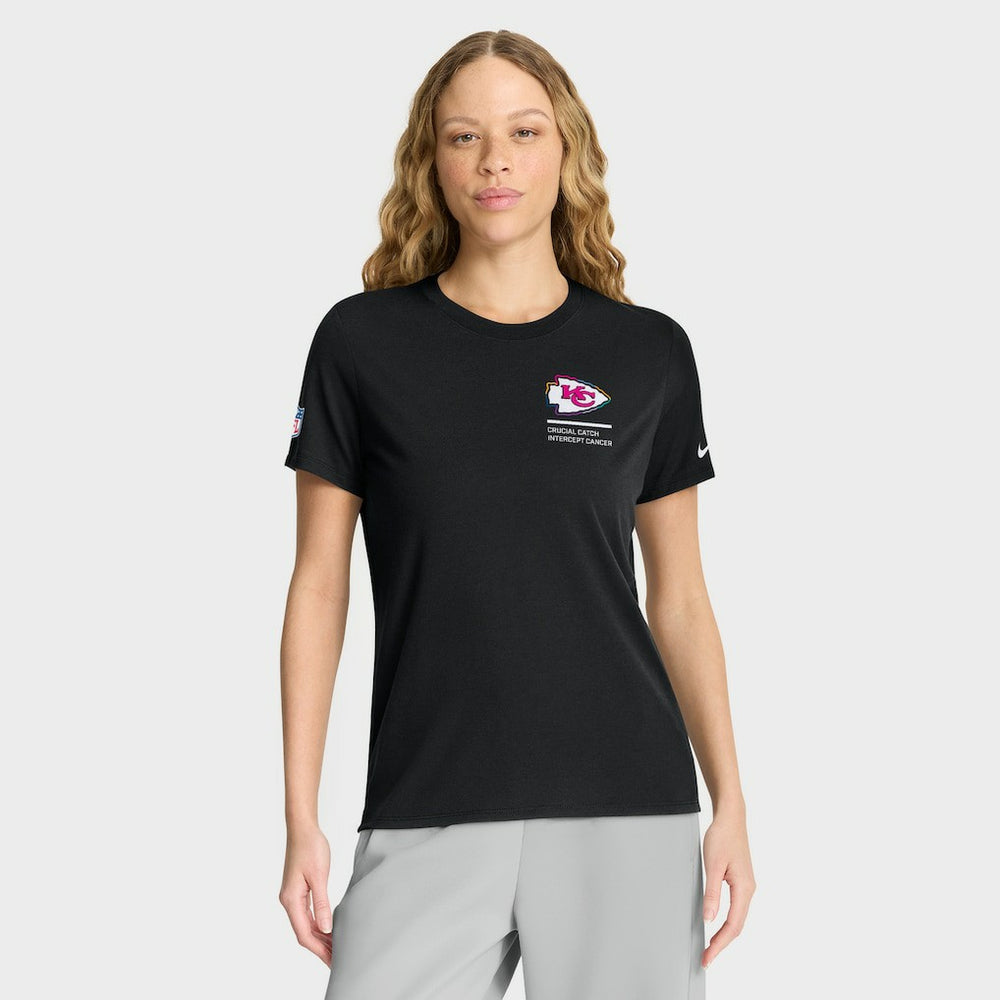 Women's 2025 NFL Crucial Catch Tri-Blend Dri-FIT T-Shirt - Kansas City Chiefs T-shirts