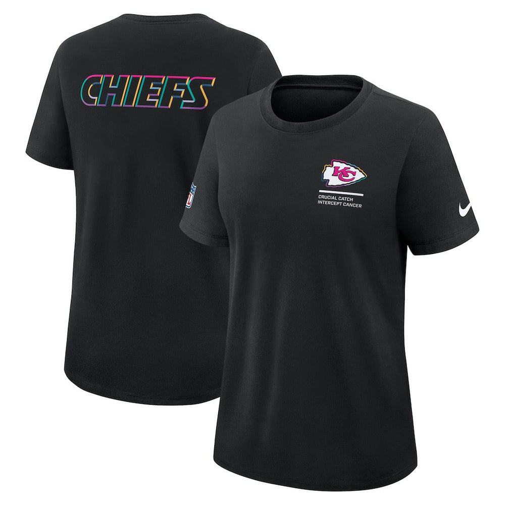 Women's 2025 NFL Crucial Catch Tri-Blend Dri-FIT T-Shirt - Kansas City Chiefs T-shirts