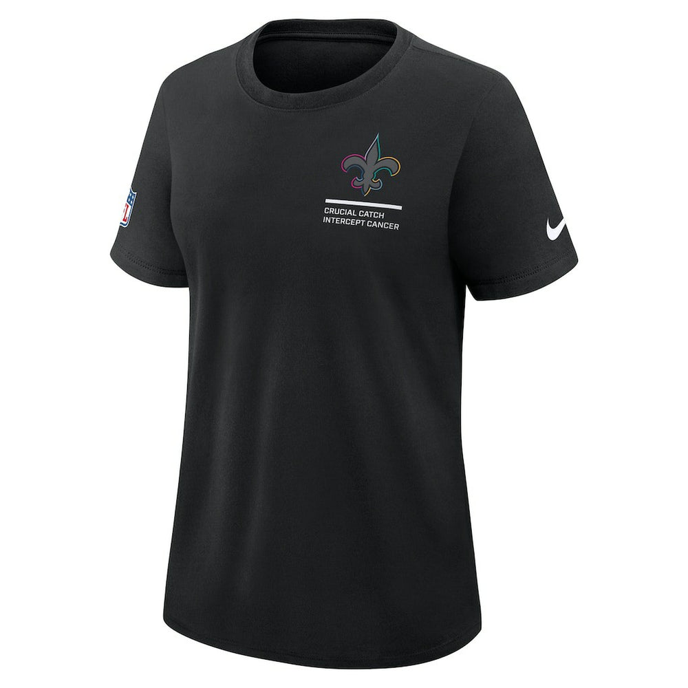 Women's 2025 NFL Crucial Catch Tri-Blend Dri-FIT T-Shirt - New Orleans Saints T-shirts