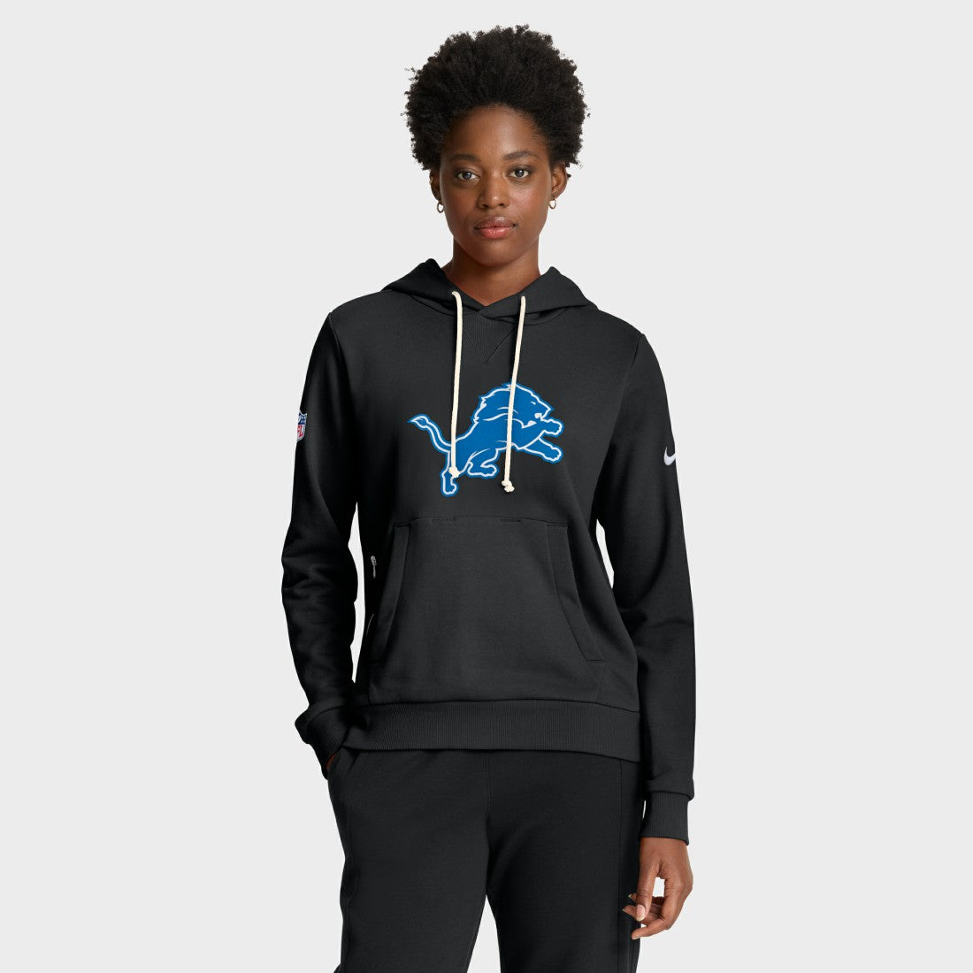 Women's Throwback Sideline Standard Issue Dri-FIT Hoodie - Detroit Lions Hoodies