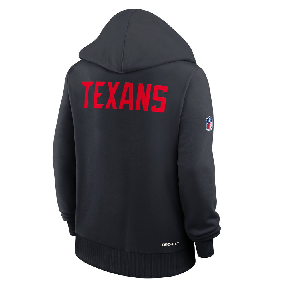 Women's Throwback Sideline Standard Issue Dri-FIT Hoodie - Houston Texans Hoodies