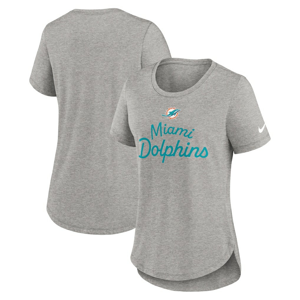Women's Script Tri-Blend T-Shirt - Miami Dolphins T-shirts