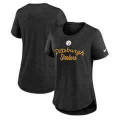 Women's Script Tri-Blend T-Shirt - Pittsburgh Steelers T-shirts