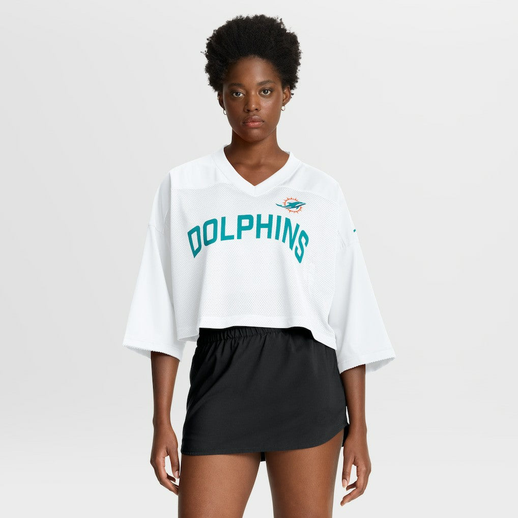 Women's Primetime Cropped Mesh Dri-FIT Fashion Jersey - Miami Dolphins Jerseys