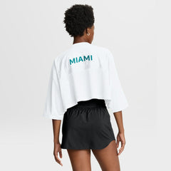Women's Primetime Cropped Mesh Dri-FIT Fashion Jersey - Miami Dolphins Jerseys