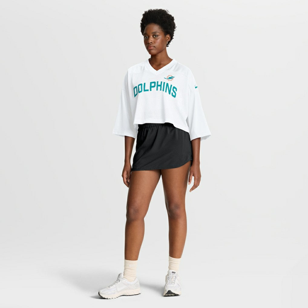 Women's Primetime Cropped Mesh Dri-FIT Fashion Jersey - Miami Dolphins Jerseys