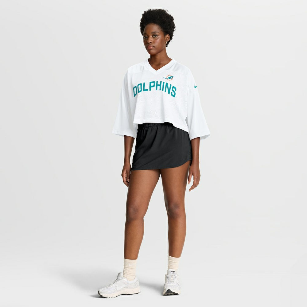 Women's Primetime Cropped Mesh Dri-FIT Fashion Jersey - Miami Dolphins Jerseys