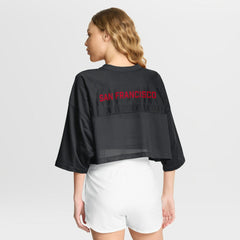 Women's Primetime Cropped Mesh Dri-FIT Fashion Jersey - San Francisco 49ers Jerseys